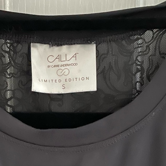 Calia Black Tank Top with lace detail on back Women’s size small - Picture 3 of 3